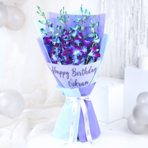 Blue Orchid Personalised Wish