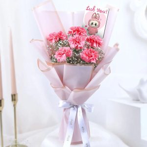 Carnations N Charm Birthday Set