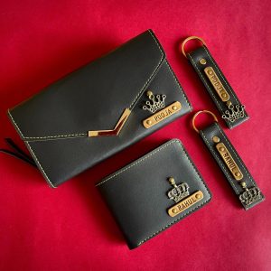 Custom Wallet and Keychain Gift Set