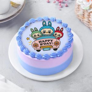 Friendship Day Labubu Chocolate Cake