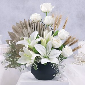 Luxury White Lily Ensemble