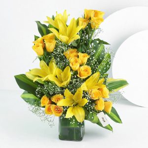 Magical Sunrise Floral Vase