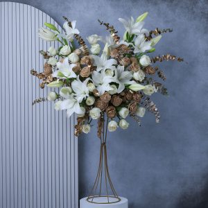 Majestic Golden Floral Elegance