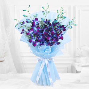 Mesmerising Blue Orchids Bouquet