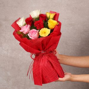 Mixed Roses Romantic Bunch