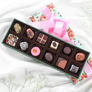 Permium Floral Box Of Assorted Chocolates 12 Pcs