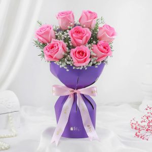 Pink Roses Delight Bouquet