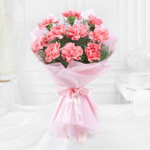 Pretty Pink Carnations Bouquet