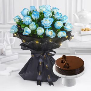 Starry Nightfall Bouquet N Truffle Cake Constellation