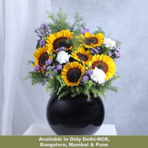 Sunflower and Carnation Delight