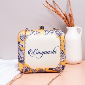 Yellow Elegance Customised Clutch